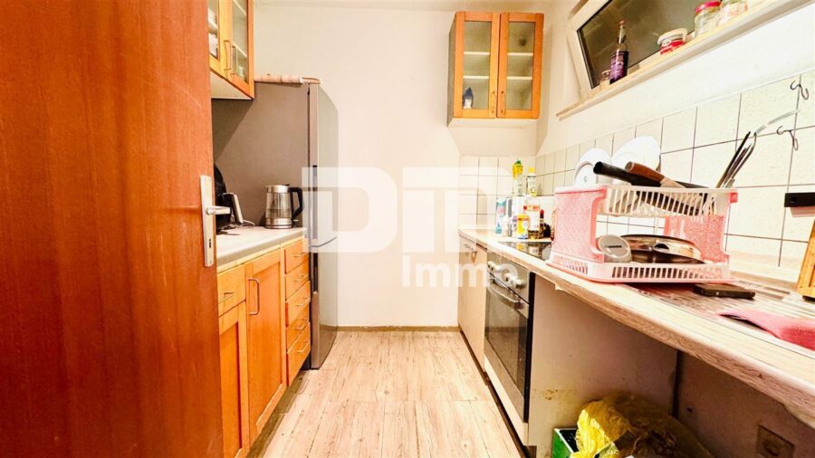 Kompakte Zweizimmerwohnung mit Balkon, Keller ruhig gelegen im Göttinger Zentrum - Küche mit EBK